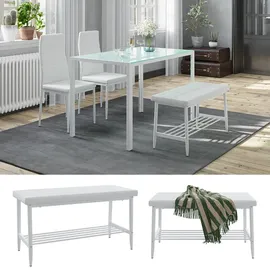 Vicco Sitzbank Grand Weiß 85 x 35 cm
