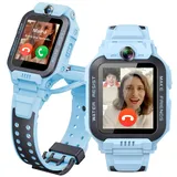 imoo Z7 Smartwatch Kinder, 4G Smartwatch Kinder mit SIM Karte, Smart Watch Kinder mit HD Video- und Sprachanruf, GPS Uhr Kinder mit Ortung, 4 Sportmodi, Wasserdichtigkeit IPX8 (Blau, Z7)
