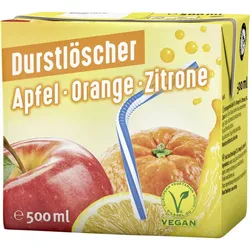 Wesergold Durstlöscher Apfel-Orange-Zitrone 27576 TetraPak 0,5l 4100060006601 riha Wesergold Getränke GmbH & Co. 12 Stück