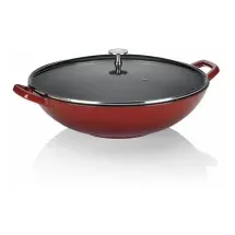 Kela Wok Calido Pfanne + Kochtopf, rot
