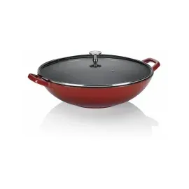 Kela Wok Calido Pfanne + Kochtopf, rot