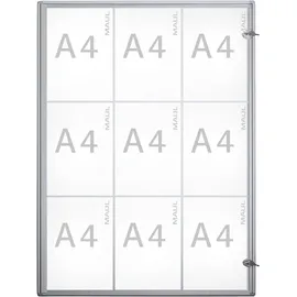 Maul Schaukasten Extraslim grau 9x A4