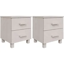vidaXL Nachtschrank HAMAR 40 x 35 x 44,5 cm Weiß