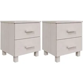 vidaXL Nachtschrank HAMAR 40 x 35 x 44,5 cm Weiß