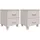 vidaXL Nachtschrank HAMAR 40 x 35 x 44,5 cm Weiß