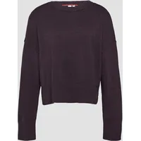 QS - Weicher Strickpullover mit seitlich geschlitztem Saum, Damen,