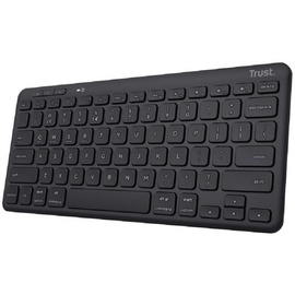 Trust Lyra Compact Wireless Keyboard, schwarz, USB/Bluetooth, DE (24709)