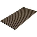 Vkechh Akustikpaneele Holz 120x60 cm, Schallabsorbierende Wandverkleidung mit Holzfurnier & Filz – Modernes Design für Innenräume,Wandpaneele holz zur Raumakustik-Verbesserung,Schwarz Walnuss