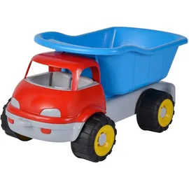 Simba Sandfahrzeug LKW Kipper rot/blau