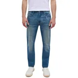 Mustang Oregon Slim K Jeans in mittelblauer Uesd-Waschung-W40 / L30