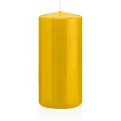 Wiedemann Kerzen Stumpenkerzen Dotter Gelb 150 x Ø 68 mm, 12 Stück