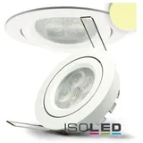 ISOLED LED Einbaustrahler, weiß, 8W, 72°, rund, warmweiß, dimmbar