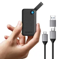 ORICO Externe SSD 2 TB, Portable SSD bis zu 2000 MB/s, USB 3.2 Gen 2x2 Externe Festplatte SSD mit 2-in-1 USB-C-Kabel, Kompatibilität mit Smartphones, PS5, Xbox, Laptop, MacBook/Pro/Air – B20
