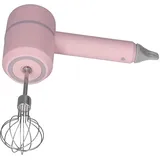 Handmixer Elektrisch, Handmixer, 20W 3 Stufen Ein-knopf-steuerung Elektromixer USB Wiederaufladbar Elektrischer Schneebesen mit Abnehmbarem Eierstock, Eingebaute(【41822】Rosa Wireless 2 Sticks)