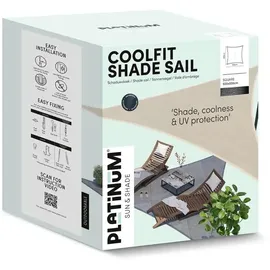 platinum sonnen Platinum Sonnensegel Coolfit 5 x 5 m grau