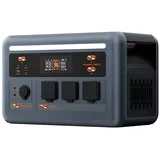 OSCAL Stromerzeuger PowerMax 1800SE Tragbare Powerstation 1800W/1024Wh Solargenerator blau