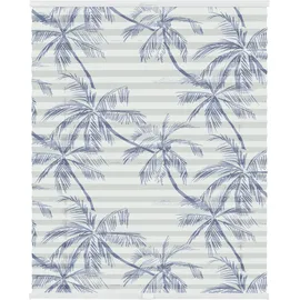 Lichtblick Plissee Klemmfix 70 x 130 cm Blueprint Palms