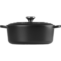 Le Creuset Signature Bräter 29 cm oval schwarz