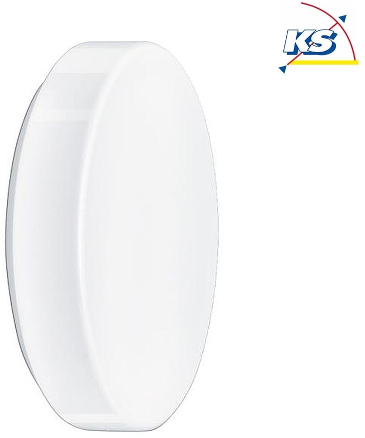 Brumberg Wand- und Deckenaufbau-Leuchte, Ø 26cm, IP43, 230 V AC, E27 max. 60W, Opalglas mundgeblasen BRUM-58291000