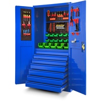 Jan Nowak Werkzeugschrank Werkstattschrank Stahlschrank blau 185x90x50