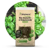 bionero bionero® Bio-Anzucht & Kräutererde “Wurzelkraft” 18 l, klimafreundliche Aussaaterde, Pflanzerde für Gartenpflanzen