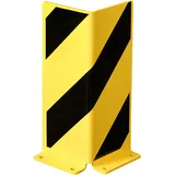 MORAVIA Anfahrschutz Winkel schwarz/gelb 400 x 160 x 6 mm zum Aufdübeln