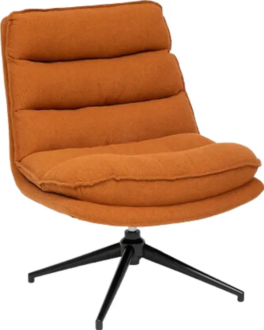Harper Dreh-Sessel mit Bernstein-Metallbeinen