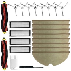 Comedes Saugroboter Zubehör-Set 24 teilig, Zubehör für Xiaomi Roborock S5 Max S6 Max S6 Pure S6 MaxV S50 S51 S55 S60 S65 S5 S6 Saugroboter, (Spar-Set, 24-tlg)