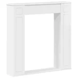 vidaXL Kaminumrandung Glänzend Weiß 100 x 20 x 100 cm Holzwerkstoff - Weiß