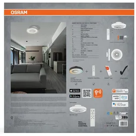 Osram Cylinder 55 cm Deckenventilator Grau