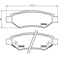 Brembo Bremsbelagsatz, Scheibenbremse PRIME LINE