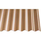 guttagliss Profilplatte Acryl Sinus Wabe 76/18 300 x 104,5 cm 3 mm bronce