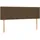 vidaXL Boxspringbett mit Matratze Dunkelbraun 140x200 cm Stoff
