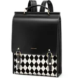 Cnolés Business Rucksack Damen Leder Eleganter Daypack Wasserdicht Damen-Rucksackhandtaschen Rücksacken für Damen Diebstahlsicherer Lederrucksack Damen Laptop Cityrucksack