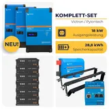 HUSATECH PowerSet: 3-phasig mit 2x MultiPlus-II 48/6k5/100-50 + 1x MultiPlus-II 48/6k5/100-50 GX + 6x US5000 | 18 kW 28,8 kWh