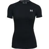 Under Armour HeatGear Kompressionsshirt Damen 001 black/white XL