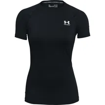 Under Armour HeatGear Kompressionsshirt Damen 001 black/white XL