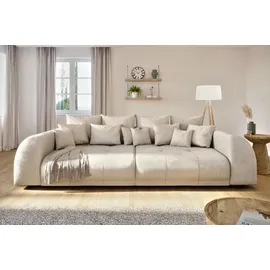 s-style möbel BIGSOFA Levana 5 Sitzer Beige Cord-Stoff