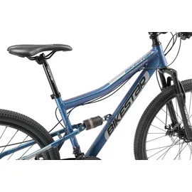 Bikestar Mountainbike BIKESTAR Fahrräder Gr. 43 cm, 27,5 Zoll (69,85 cm), blau Full Suspension