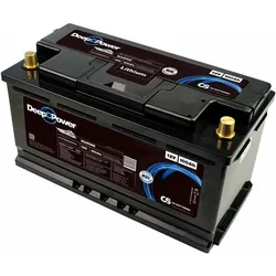 CS 100Ah 12,8V Lithium LiFePO4 Marine / Boot Batterie flache Bauweise