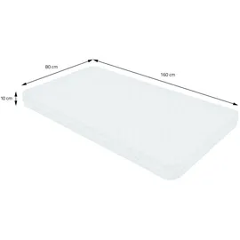 ML-Design Kindermatratze 80x160x10 cm Schadstoffgeprüft für Baby Junior