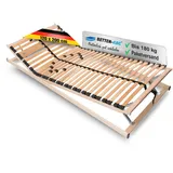 Betten-ABC Max1 K+F Lattenrost zur Selbstmontage, mit Kopf- und Fußteilverstellung, Holm durchgehend, Größe: 120 x 200 cm