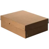 Falken Pure Box Nature, DIN A4, Füllhöhe 100 mm braun 24 x 32 x 10 cm