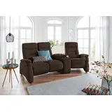 exxpo - sofa fashion 3-Sitzer »Ascoli, Kinosofa mit hohem Sitzkomfort, bequeme Armlehnen«, inkl. Relaxfunktion, Ablage und Staufach, hohe Rückenlehne braun