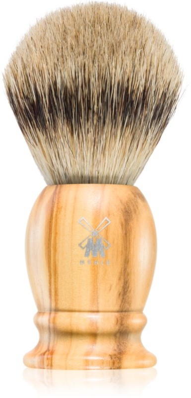 Mühle CLASSIC Silvertip Badger Olive Wood Rasierpinsel aus Dachshaar Medium 1 St.