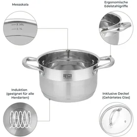 RESTO Kitchenware Edelstahl Kochtopf 18 cm