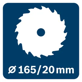 Bosch GKS 18V-57-2 GX Akku-Handkreissäge mit Führungsschiene FSN 440 X