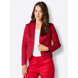 Creation L Premium Kurzblazer CREATION L PREMIUM "Lyocell-Blazer", Damen, Gr. 36, rot, 70% Lyocell, 26% Baumwolle, 4% Elasthan, Blazer Kurzblazer