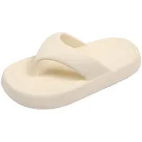 Flip-Flops, Keilschuhe, Damen-Hausschuhe, Flip-Flops, EVA, dicke Hausschuhe, rutschfest, weiche Sandalen, Outdoor, Innenbereich, Strand, Pool, Größe 37, 38, 39, 40, offene Zehen für Sommerausflüge - 37 EU