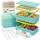 Umami All-in-1 1,2L Bento Lunchbox Erwachsene mit Besteck, 2 Saucenbehältern als Brotdosen Salat, Snack Bento Box, Auslaufsicher Brotdose Erwachsene, Inkl. Zubehör Brotdose mit Fächern für Meal Prep